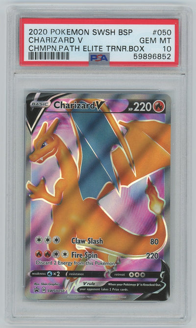PSA (Gem MT 10) Charizard V #050 - Pokemon Swsh Black Star Promo (#59896852)