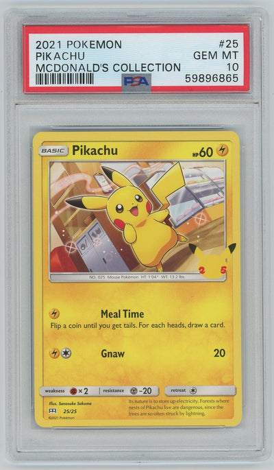 PSA (Gem MT 10) Pikachu #25 - Pokemon Mcdonald'S Collection (#59896865)