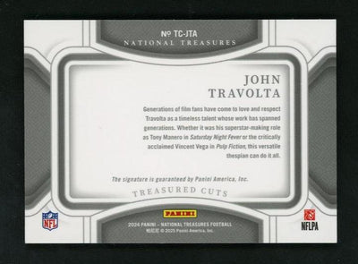 2014 Panini National Treasures TC-JTA John Travolta Treasured Cuts Auto