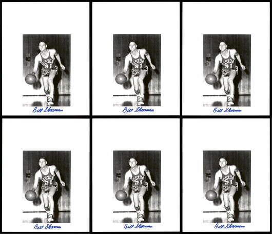 Bill Sharman Autographed 8.5x11 Photo 12 Count Lot Boston Celtics SKU #194009