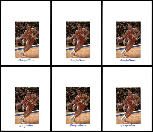 Lenny Wilkens Autographed 8.5x11 Photo 12 Count Lot Portland Blazers SKU #194011