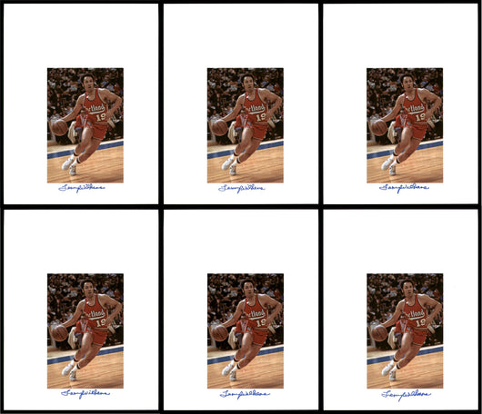 Lenny Wilkens Autographed 8.5x11 Photo 12 Count Lot Portland Blazers SKU #194011
