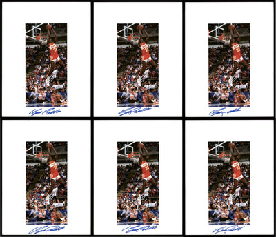 Dominique Wilkins Autographed 8.5x11 Photo 12 Count Lot Atlanta Hawks SKU #194012