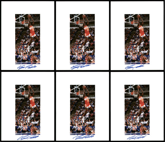 Dominique Wilkins Autographed 8.5x11 Photo 12 Count Lot Atlanta Hawks SKU #194012