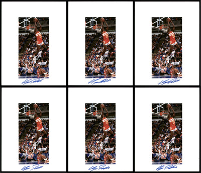 Dominique Wilkins Autographed 8.5x11 Photo 12 Count Lot Atlanta Hawks SKU #194012