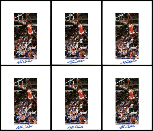 Dominique Wilkins Autographed 8.5x11 Photo 12 Count Lot Atlanta Hawks SKU #194012