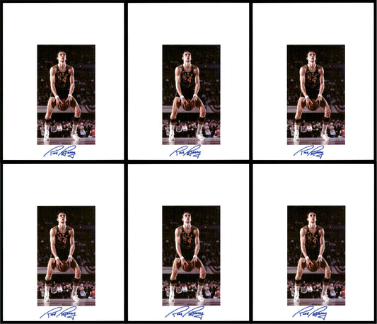 Rick Barry Autographed 8.5x11 Photo 12 Count Lot Golden State Warriors SKU #194017