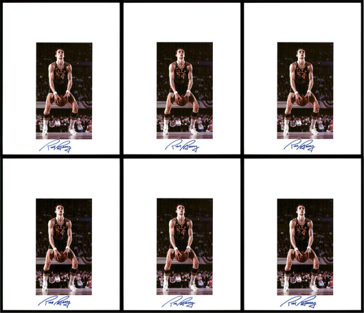 Rick Barry Autographed 8.5x11 Photo 12 Count Lot Golden State Warriors SKU #194017