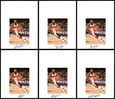 Baron Davis Autographed 8.5x11 Photo 12 Count Lot Golden State Warriors SKU #194024