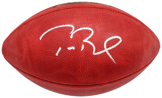 Tom Brady Autographed Official NFL Leather Super Bowl XXXIX Logo Football Fanatics Holo #AA0104078