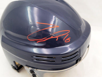 Jared McCann Autographed Seattle Kraken Blue Mini Helmet (Missing Logo) Fanatics Holo #B272892