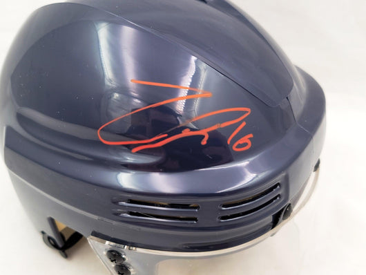 Jared McCann Autographed Seattle Kraken Blue Mini Helmet (Missing Logo) Fanatics Holo #B272892