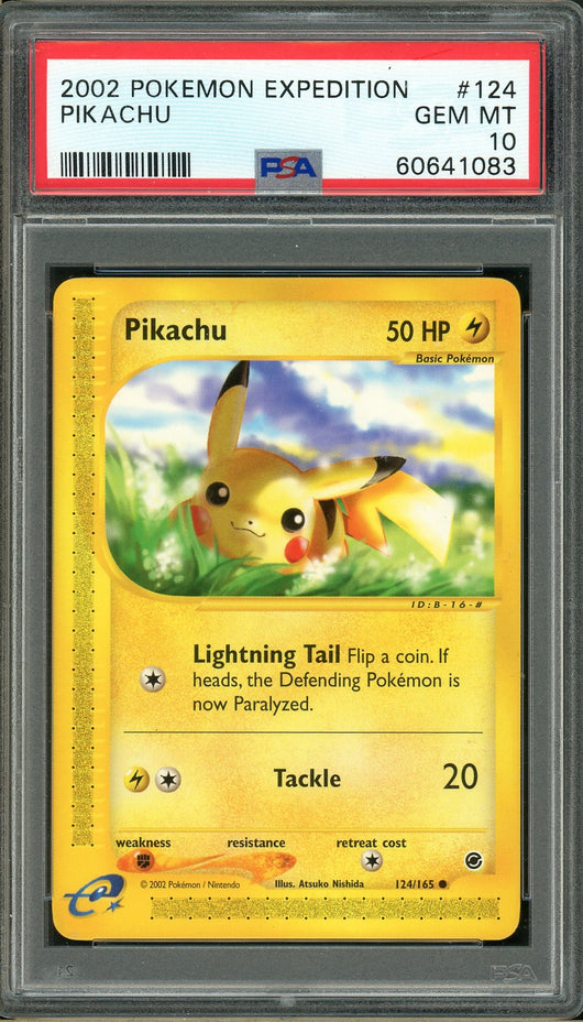 PSA (Gem MT 10) Pikachu #124 - Pokemon EXpedition (#60641083)