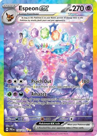 Espeon ex - 155/131 155 - SV Prismatic Evolutions Holofoil