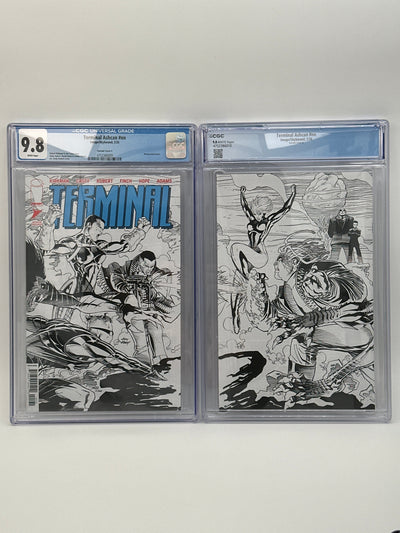 Terminal #1 Retailer Exclusive Ashcan Wraparound Set of 2 Covers C/D CGC 9.8