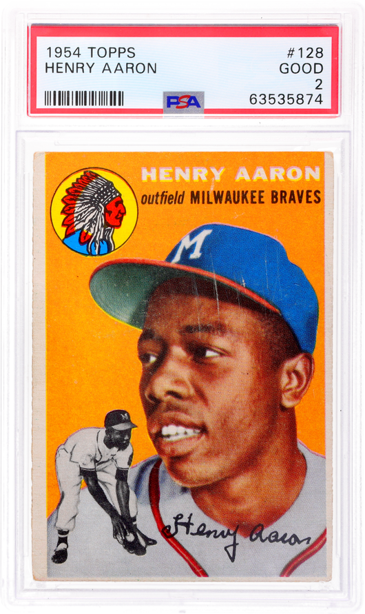 1954 Topps Hank Aaron #128 PSA 2