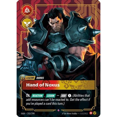 Darius - Hand of Noxus (Metal) (253/298) [Riftbound Organized Play Promotional Cards] Foil