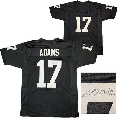 Las Vegas Raiders Davante Adams Autographed Black Jersey Beckett BAS QR Stock #206043