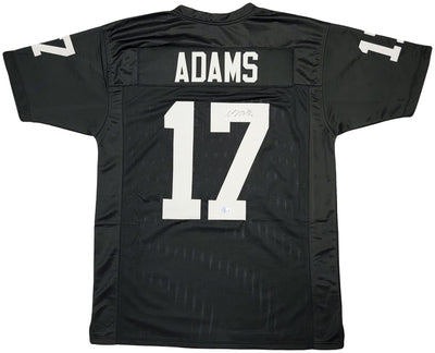 Las Vegas Raiders Davante Adams Autographed Black Jersey Beckett BAS QR Stock #206043