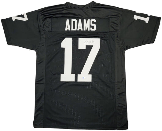 Las Vegas Raiders Davante Adams Autographed Black Jersey Beckett BAS QR Stock #206043