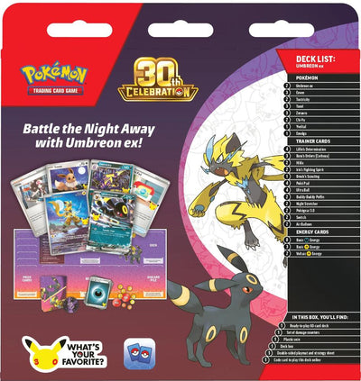 Pokemon TCG: Pokémon TCG: 30th Celebration (Anniversary) Battle Deck [Umbreon ex]