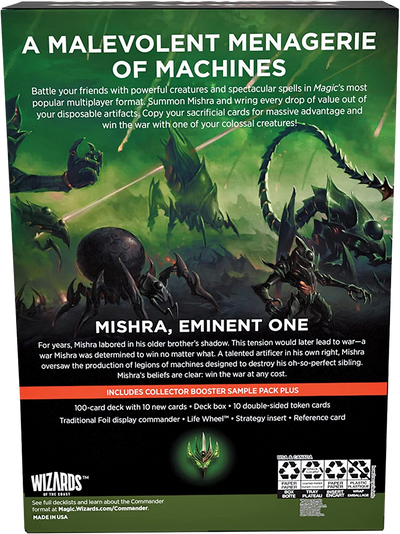 Magic the Gathering: The Brothers' War - Mishra’s Burnished Banner & Urza's Iron Alliance + Collector Booster Sample Pack Retro-Frame Commander Decks & Cases