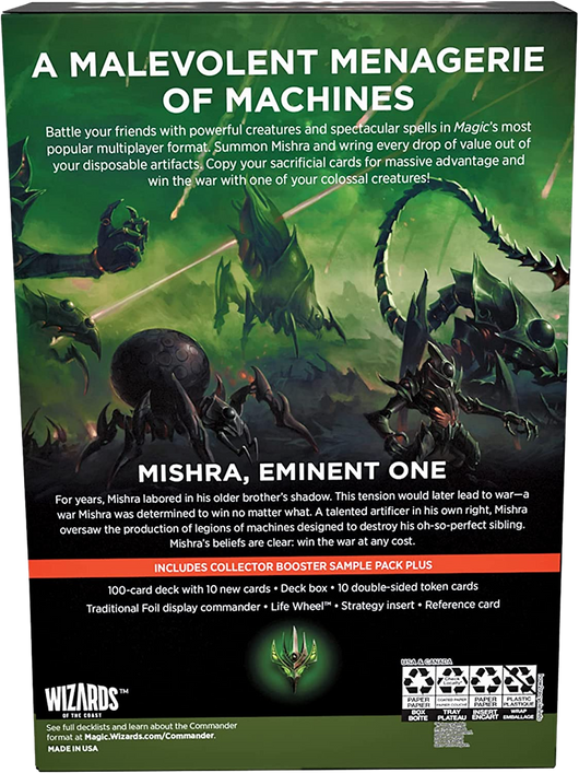 Magic the Gathering: The Brothers' War - Mishra’s Burnished Banner & Urza's Iron Alliance + Collector Booster Sample Pack Retro-Frame Commander Decks & Cases