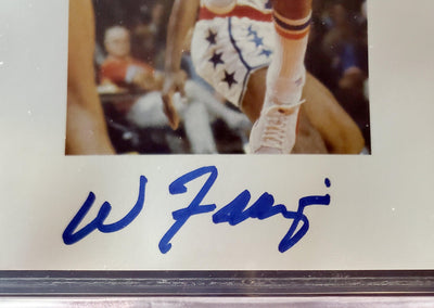 Walt Frazier Autographed 8.5x11 Photo Sheet New York Knicks Beckett BAS Stock #196063