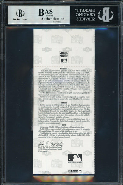 Ichiro Suzuki Autographed 2004 All Star Game Ticket 2004 All Star Game Ticket Seattle Mariners Beckett BAS #14232772