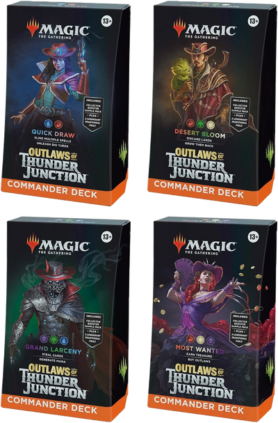 Magic the Gathering: Outlaws of Thunder Junction Commander Decks