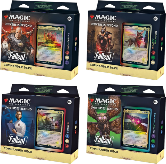 Magic the Gathering: Fallout Commander Decks & Cases