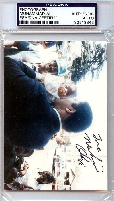 Muhammad Ali Autographed 3x5 Photo PSA/DNA #83513343