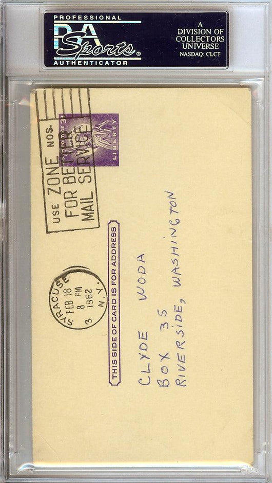 Cleveland Buckner Autographed 3x5 Government Postcard New York Knicks PSA/DNA #83859553