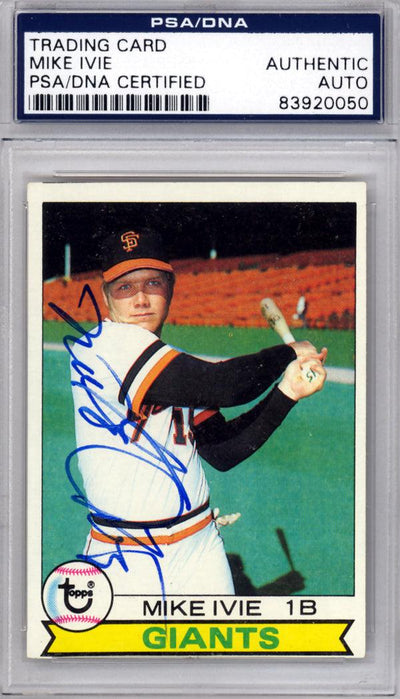 Mike Ivie Autographed 1979 Topps Card #538 San Francisco Giants PSA/DNA #83920050