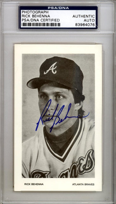 Rich Behenna Autographed 3x5 Photo Atlanta Braves PSA/DNA #83964076