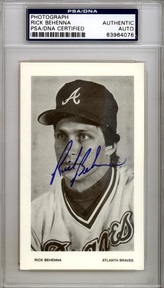Rich Behenna Autographed 3x5 Photo Atlanta Braves PSA/DNA #83964076