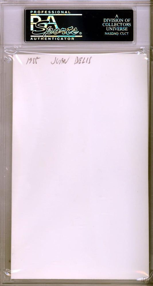 Juan Delis Autographed 3.5x5.5 Photo Washington Senators PSA/DNA #83964090