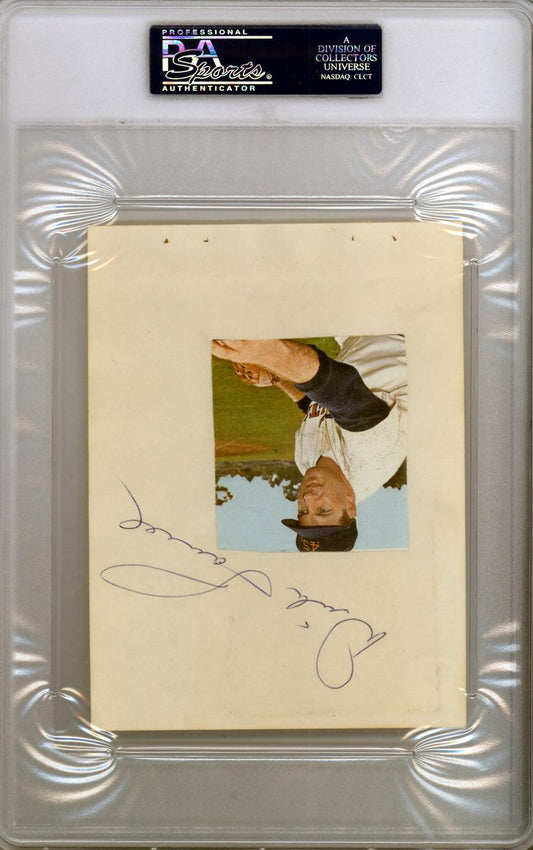 Dick "Turk" Farrell Autographed 4.5x6 Album Page Houston Colt. 45's PSA/DNA #83964301