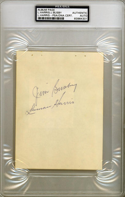Dick "Turk" Farrell Autographed 4.5x6 Album Page Houston Colt. 45's PSA/DNA #83964301