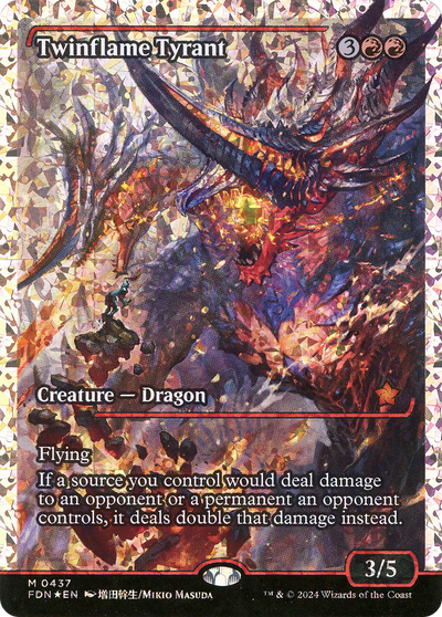 Twinflame Tyrant (FDN-437) - Foundations: (Showcase) Foil
