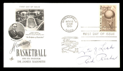 Red Rocha Autographed 1961 First Day Cover Syracuse Nationals "Lots of Luck"