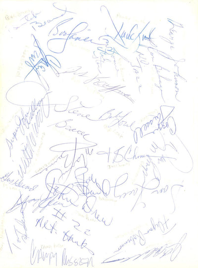 1970's NBA/ABA Greats Autographed 8.5x11 Photo With 24 Total signatures Including John Williamson Beckett BAS #A06359