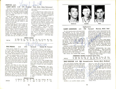 1968-1969 University of Toledo Autographed Press Guide With 15 Total Signatures Including John Brisker & Steve Mix PSA/DNA #AB06816