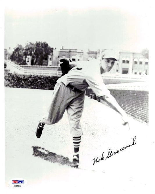 Nick Strincevich Autographed 8x10 Photo Boston Braves PSA/DNA #AB51579
