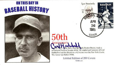 Carl Hubbell Autographed First Day Cover New York Giants PSA/DNA #AB53645