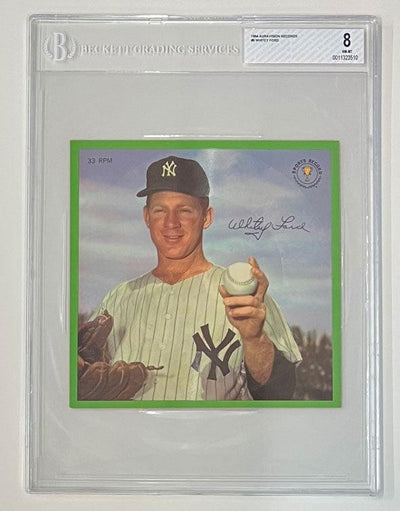 1964 Auravision Records #6 Whitey Ford New York Yankees 33 1/3 RPM 7 Inch Flexi Baseball Card (BGS 8 NM-MT 0011323510)