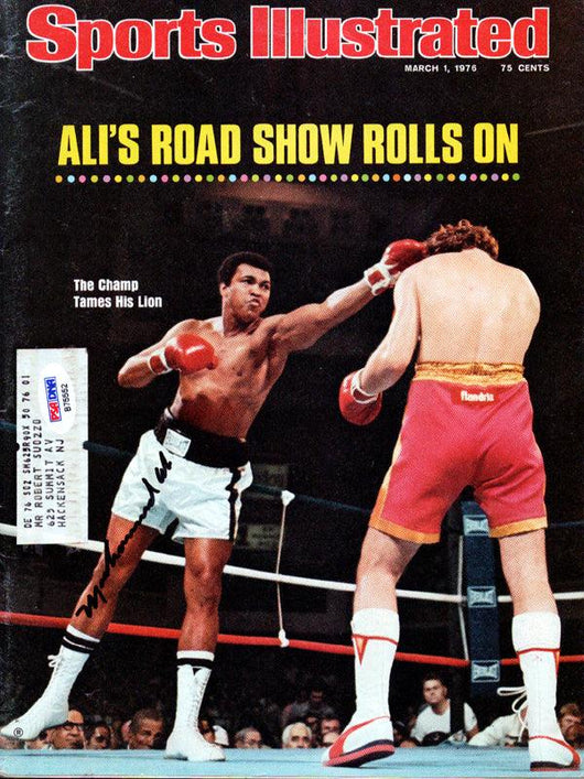 Muhammad Ali Autographed Sports Illustrated Magazine Vintage PSA/DNA #B75552