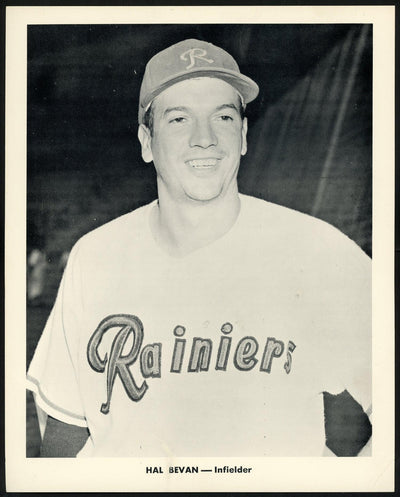 Hal Bevan 1956-59 Seattle Rainiers Popcorn 8x10 Premium Card SKU #151544