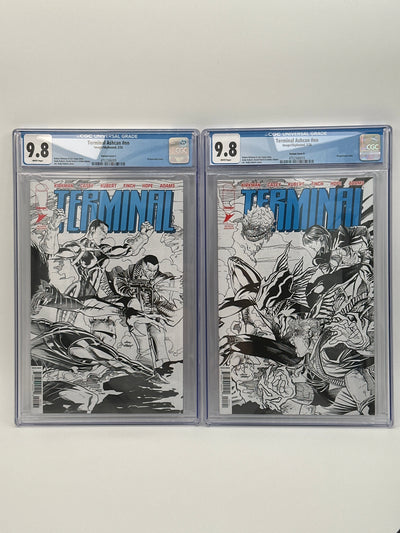 Terminal #1 Retailer Exclusive Ashcan Wraparound Set of 2 Covers C/D CGC 9.8