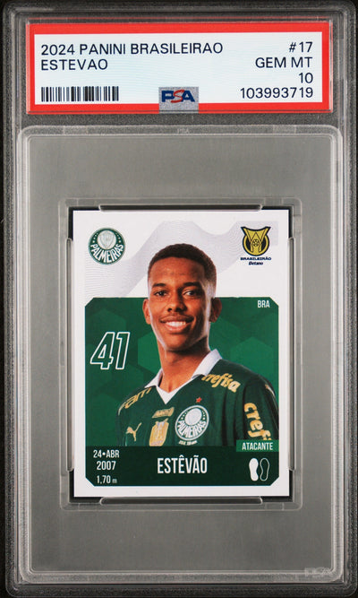 2024 Panini Brasileirao Estevao #17 PSA 10